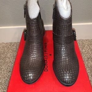 Donald Pliner Ankle Charcoal Dalis Python Boots